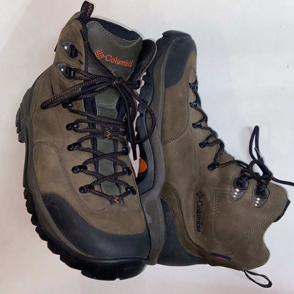 Columbia Men's Green and Black Outdoor Boots Gray Green Black Size 14.0 USA